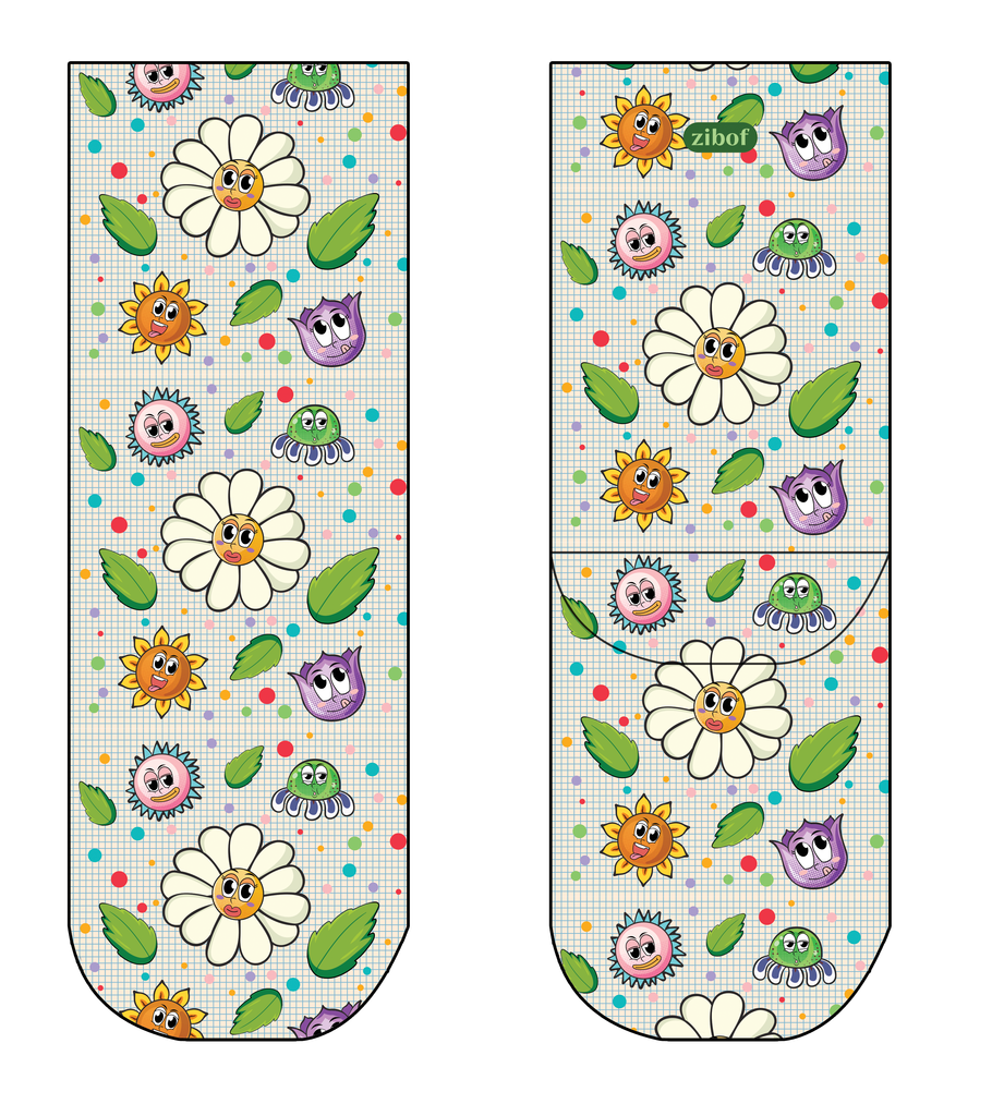 Comic flower kids